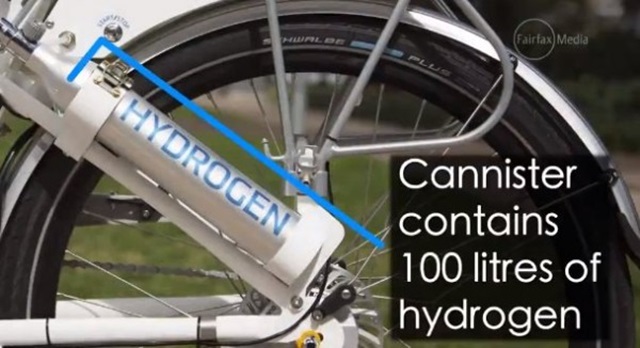 Esta bici utiliza hidrógeno para ayudarte a subir las cuestas más duras