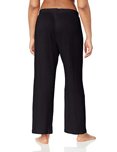 Amazon Essentials – Pantalones ligeros de tejido de rizo para mujer, Negro, US S (EU S - M)