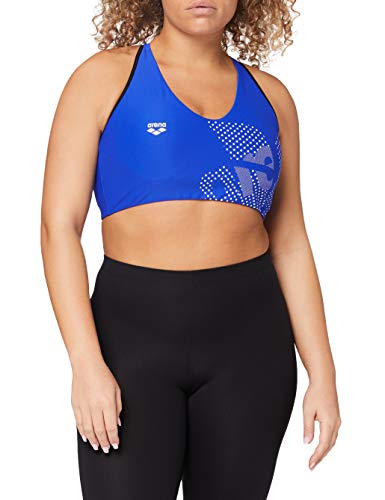 ARENA Damen Sport BH High Support Gym Sujetador Deportivo, Mujer, Azul neón, Extra-Large