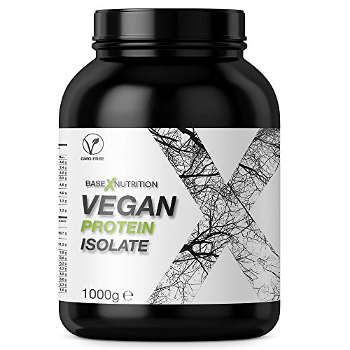 baseXnutrition, VEGAN Protein, proteínas vegetarianas la base vegana para una óptima mantenimiento muscular y la construcción de músculo, 1000g vainilla