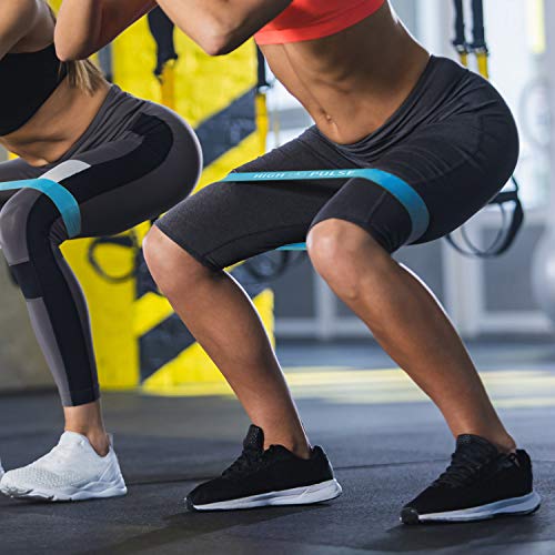 High Pulse Colchoneta + Poster Ejercicios + Bandas elásticas fitness – Plataforma de Equilibrio para Fitness, Yoga, Pilates y Tratamiento de Lesiones