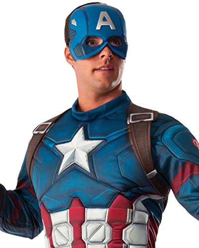 Horror-Shop traje muscular capitán América 3D XL