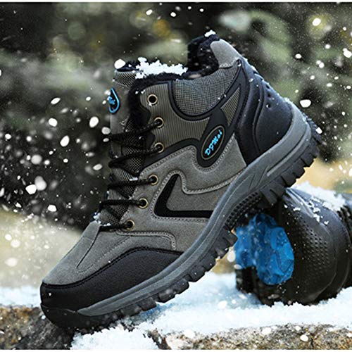 Impermeable Y Transpirable Botas De Montaña Zapatos Deslizamiento Resistente Al Desgaste para Unisex Enviar Calcetines Gris 48 EU