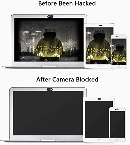 ivoler 3 Unidades Cubierta Webcam, Webcam Cover Slider Diseño Ultra Fino Camera Cover Tapa Webcam para Todo Tipo de Ordenadores Portátiles, Tabletas y Móviles Inteligentes - (Negro)