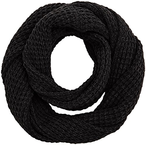 Jack & Jones Jacwaffle Knit Tube Noos Bufanda, Negro (Black Black), Talla única para Hombre