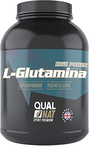 L-Glutamina |Fuerza y Potencia|Suplemento Deportivo | 360 comprimidos-Qualnat