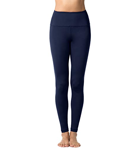 LAPASA Pantalón Deportivo de Mujer, Malla para Running, Yoga y Ejercicio. L01 (Azul Marino/Navy Blue, S)