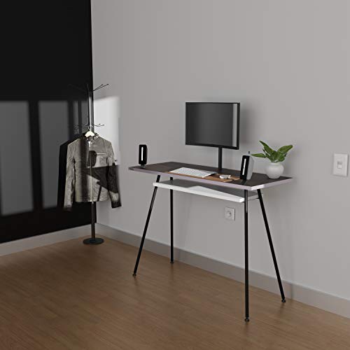 LEVIRA - Mesa de Oficina, Escritorio, Mesa de Ordenador, Kost Colors - 100 x 75 - Negro