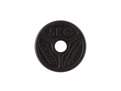 Marbo 2 discos olímpicos de hierro fundido para entrenamiento de 5 kg