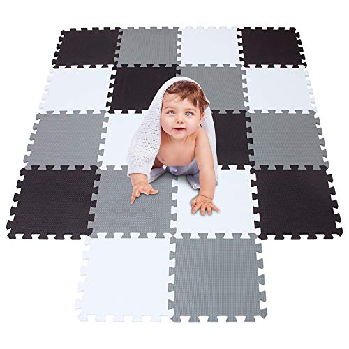 meiqicool de Puzzle para niños schaumstoffmatte de Espuma EVA Foam–Puzzle spielmatte spielteppich de puzzleteppich Baby Espuma para Kid Triángulo de Puzzle tamaño 18PCS 010412