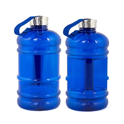 Melianda MA-7400 - Botella deportiva, 2,2 l, XXL, libre de BPA y ftalatos, 001000171, azul