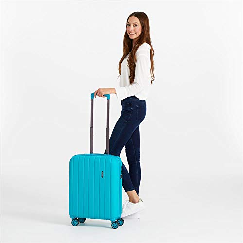 Movom Wood Juego de maletas Azul 55/65/75 cms Rígida ABS Cierre TSA 220L 4 Ruedas Dobles Equipaje de Mano