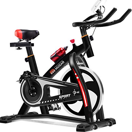 Mugar - Bicicleta estática de Spinning Deportiva para Estudio, MG-500 Modelo 2020 Entrenamiento en Interiores, Fitness, Cardiovascular, Ciclismo, hogar, Gimnasio, Monitor LED