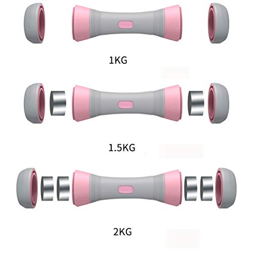N+B Mancuernas de 10 kg para Uso doméstico de Fitness para Mujeres, Entrenamiento de músculos de Brazos para Hombres, Equipo de pérdida de Peso Ajustable