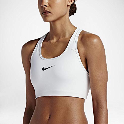 Nike W Np Pro Classic Swoosh Bra, Sujetador deportivo para Mujer, Blanco (White/Black), XL