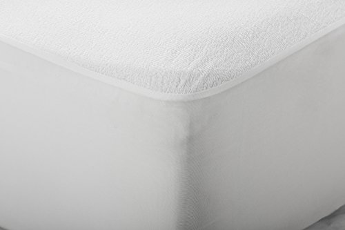 Pikolin Home - Protector de colchón en rizo algodón, impermeable y transpirable, 180x200cm-Cama 180 (Todas las medidas)