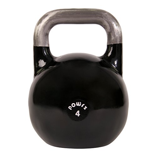 POWRX Kettlebell Pesa Rusa Competición 4-28 kg + PDF Workout (4 kg)