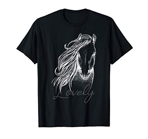 Preciosos caballos adoran montar a caballo caja gran idea de Camiseta