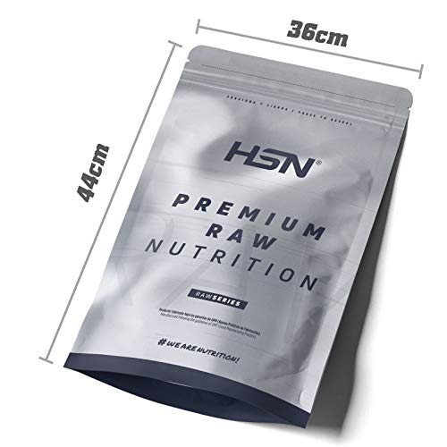Proteína Aislada de Suero HSN | 100% Whey Protein Isolate | Proteína Sin Sabor en Polvo | Suplemento para Ganar Masa Muscular | Rica en BCAAs y Glutamina | Apto Vegetariano, 2Kg
