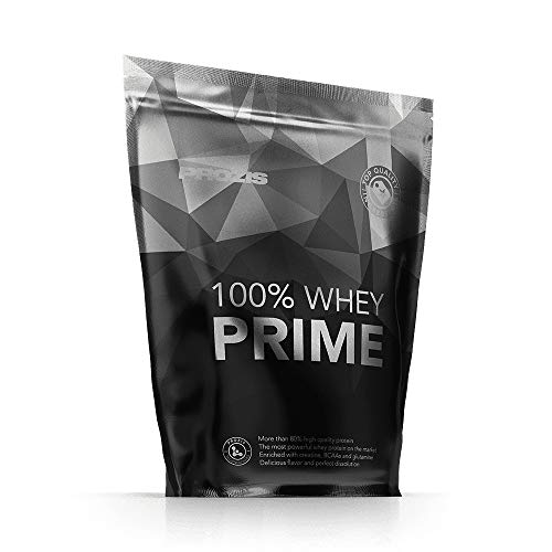 Prozis 100% Whey Prime 2.0 Suplemento Puro en Polvo, con un Perfil Completo de Aminoácidos y Rico en BCAA, Chocolate Dulce - 1000 g