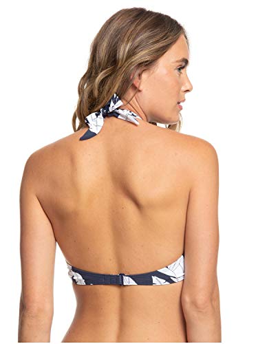 Roxy Printed Beach Classics-Top De Bikini Atlético para Mujer Triangular Fijo, Anthracite tropicoco s, XS