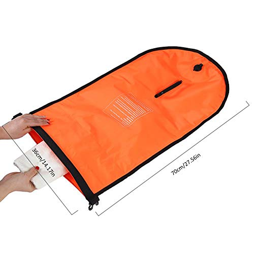 SmallPocket Waterproof Beach Bag Boya De Natación para Aguas Abiertas con Bolsa Estanca, Resistente al Desgaste de Nylon Resistente a la Rotura de PVC