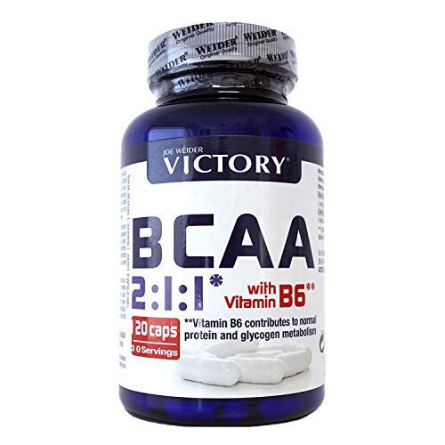 Victory BCAA 2:1:1 120 Caps. Máximo efecto recuperador. Leucina: Isoleucina:Valina en Proporción 2:1:1