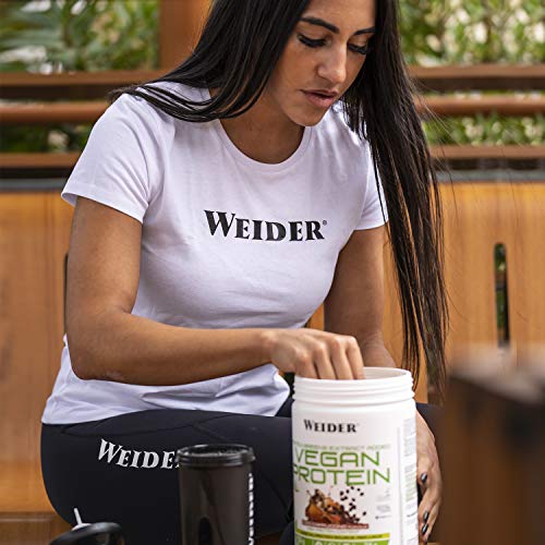 Weider Vegan Protein, Sabor Cappuccino, Proteína 100% vegetal de guisante (PISANE) y arroz, Sin gluten, Sin lactosa, Sin aceite de palma (750 g)