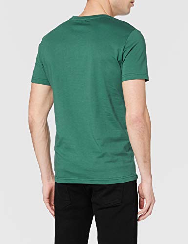 Antony Morato T-Shirt Basica Regular con Stampa Logo Camiseta de Tirantes, Verde (Verde Smeraldo 4054), Small para Hombre