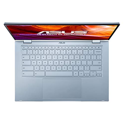 ASUS Chromebook Flip Z3400FT-AJ0111 - Ordenador portátil de 14" FullHD (Intel Core M3-8100Y, 8GB RAM, 64GB EMMC, Intel UHD Graphics 615, Chrome OS) Plata - Teclado QWERTY Español