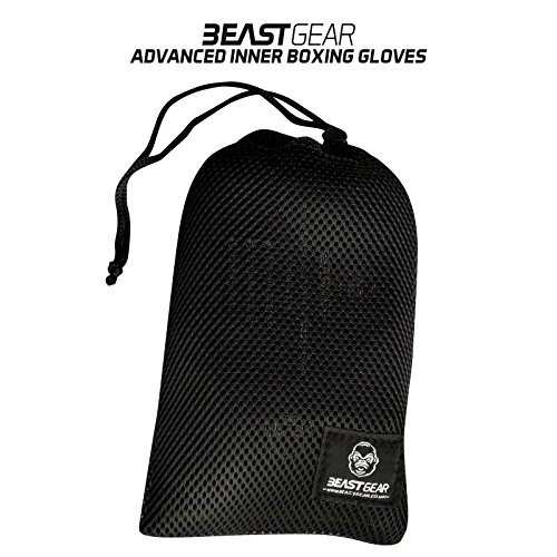 Beast Gear Guantes Boxeo Gel – Manoplas Boxeo Deportes de Combate, MMA, Muay Thai, Artes Marciales - X-Large