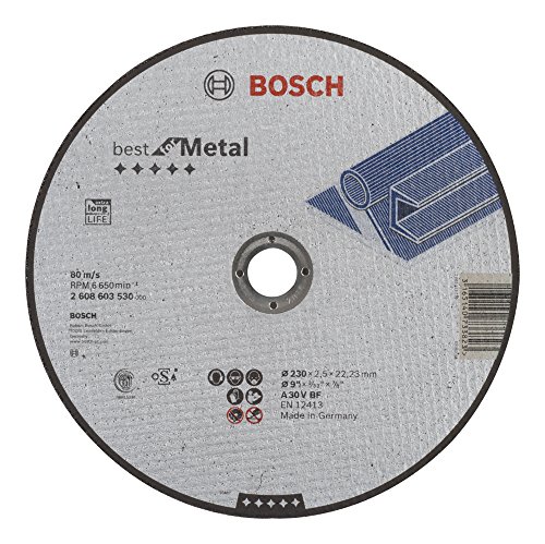 Bosch 2 608 603 530 - Disco de corte recto Best for Metal - A 30 V BF, 230 mm, 2,5 mm (pack de 1)