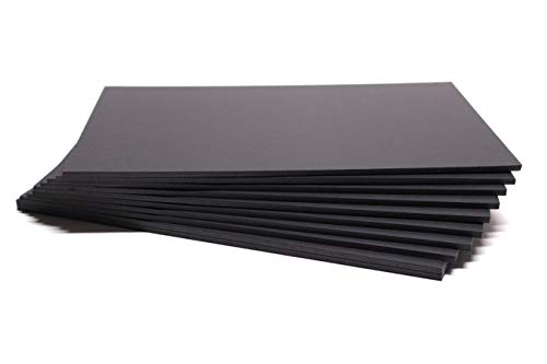Chely Intermarket carton pluma negro A3 con espesor de 5mm/10 unidades/foam board rectangular para manualidades, foto o soporte (542-A3*10-0,95)