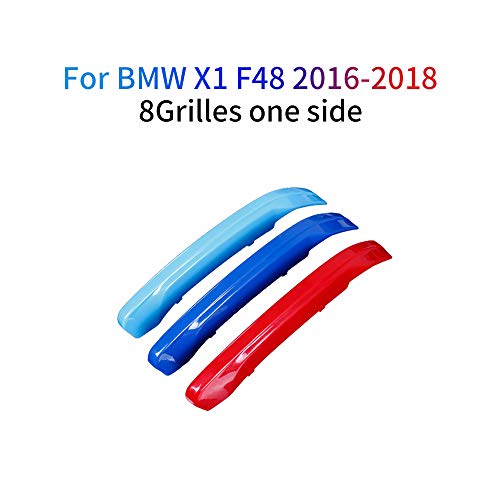 Cobear M-Colore Franjas Decorativas para Parrilla Delantera para X1 F48 2016-2018 3 Piezas (8 Varillas)