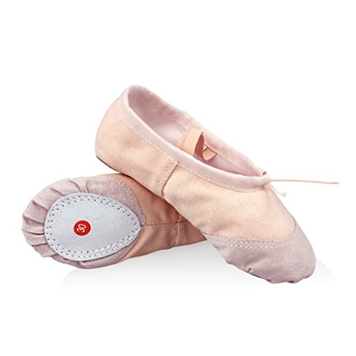 DoGeek Transpirable Zapatos de Ballet Zapatillas de Ballet de Danza Baile para Niña (26 EU, Rosa 2)