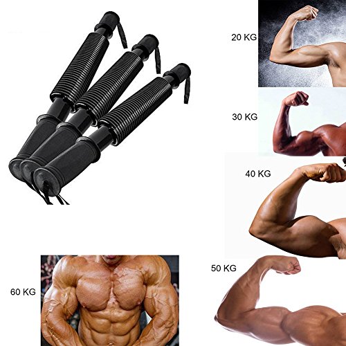 Ducomi Power Twister - Barra Musculación, Extensor Entrenamiento Pecho y Brazos a Casa o Gimnasio - Barra Flexible para Fortalecer, Tonificar Músculos Pectorales y Definir Brazos (20 kg)