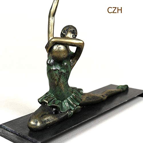 Escultura,Estatua Accesorios para El Hogar Escultura Arte Resina Calistenia Escultura Hierro Chica Gimnasia Estatua Premio Recuerdo Regalo De Cumpleaños Adorno Decoración Accesorios
