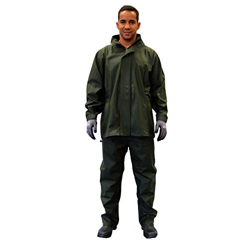 Gahibre 431 Conjunto lluvia chaqueta/pantalón poliuretano extra resistente
