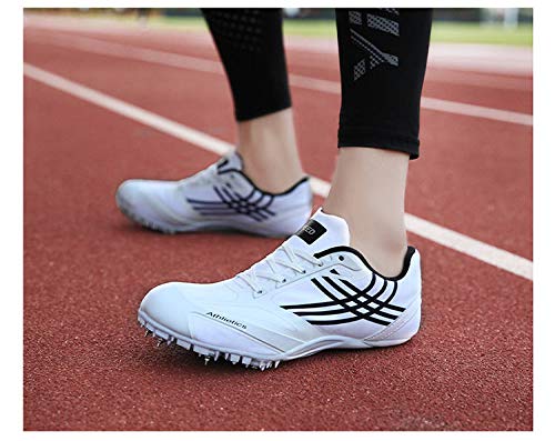 GLEYDY Zapatillas De Atletismo para Hombres, Zapatillas Clavos para Correr Livianos 8 Clavos para Sprint Unisex Zapatos De Salto Largo Competencia Transpirable Dedicado,002,40EU