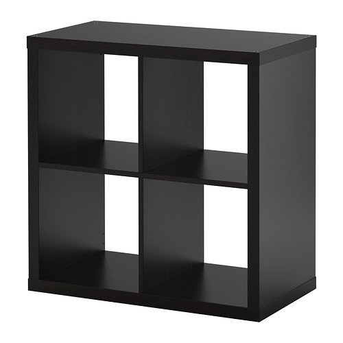 Ikea, estantería Modular de la Serie Kallax, Ideal para cestas o Cajas, 77 x 77 cm, Color Negro, marrón