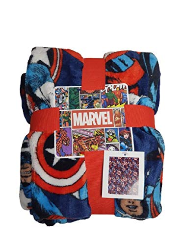Licensed Primark Manta de forro polar de Marvel Avengers, 120 cm x 150 cm