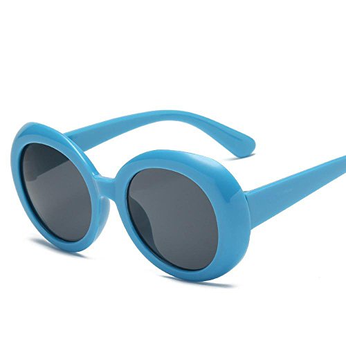 Luziang Elíptica Marco Gafas de Sol Transparente océano película Gafas Personalidad Retros Gafas de Sol Gafas de Sol Cientos de Moda,Conducción Viajar Deporte al Aire Libre