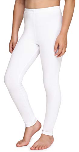 Merry Style Leggins Mallas Pantalones Largos Ropa Deportiva Niña MS10-225(Blanco, 152 cm)