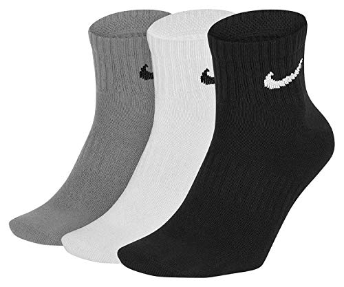 Nike Everyday Lightweight Crew Trainings Socks (3 Pairs), Calcetines Hombre, Multicolor, 38–42 (Talla del fabricante: M)