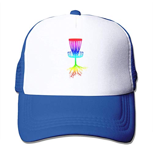 Odelia Palmer Rainbow Disc Sombrero de Malla Ajustable para Adultos Gorras de béisbol de Camionero Snapback