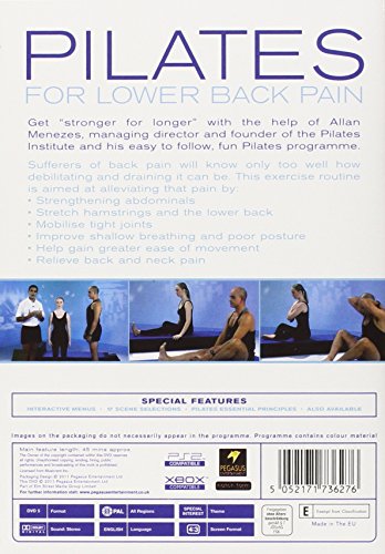 Pilates For The Lower Back Pain [DVD] [Reino Unido]