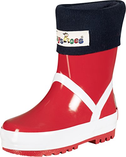 Playshoes Fleece-Stiefel-Socke, Calentadores Unisex Niños, Azul, 32/33 EU