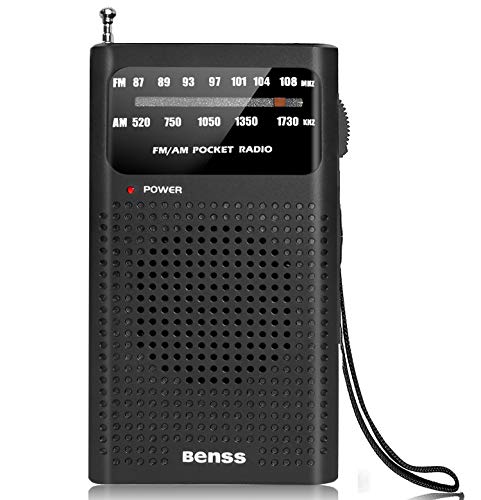 Radio Portátil Pequeña Mini Radio de Bolsillo FM Am Radio con Grandes Altavoces, Excelente Recepción