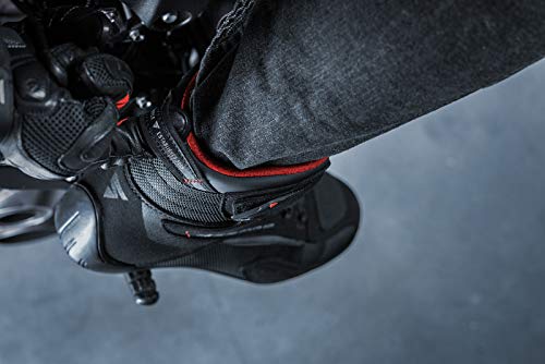 SHIMA EXO Vented, Botas Moto Hombre | Transpirables, Reforzados Zapatos Moto con sistema de cierre ATOP, Soporte Para el Tobillo, Suela Antideslizante, Mango de Cambio de Marchas (Negro, 43)