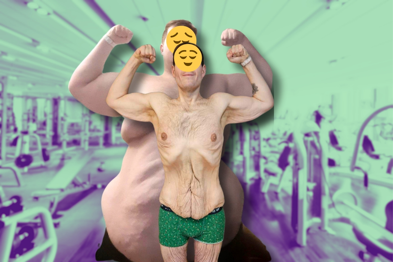 Un hombre revela el inesperado efecto secundario de su asombrosa transformación corporal de 140 kg